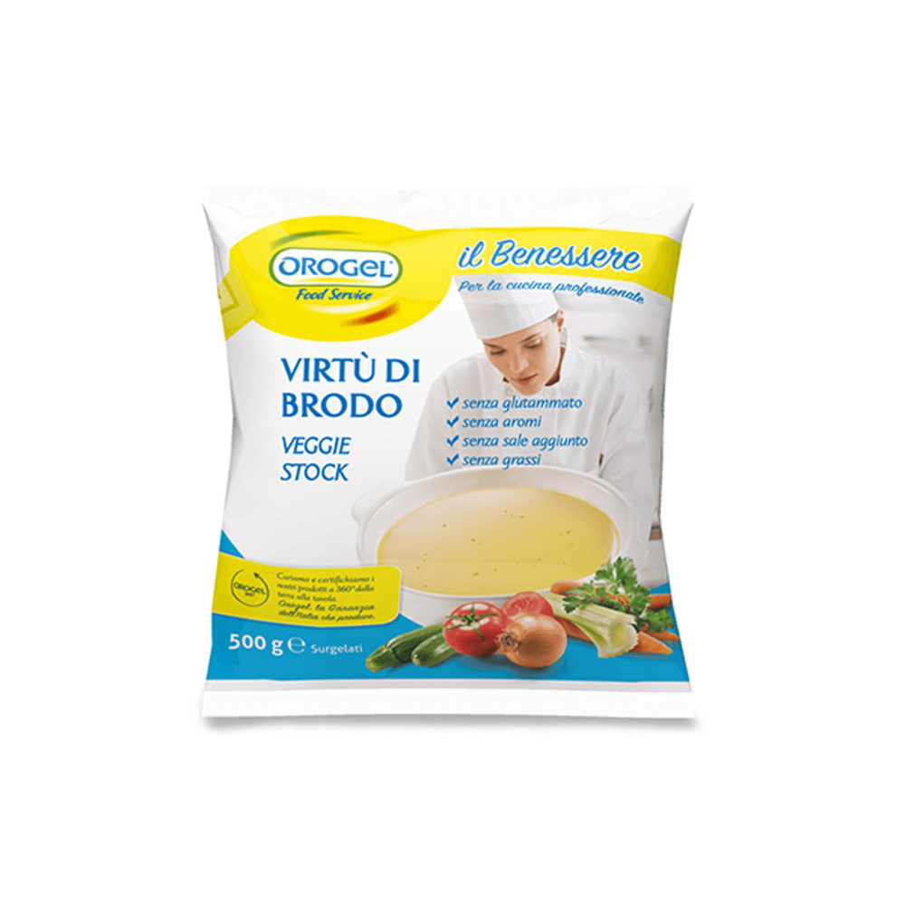 Concentrated vegetable broth drops