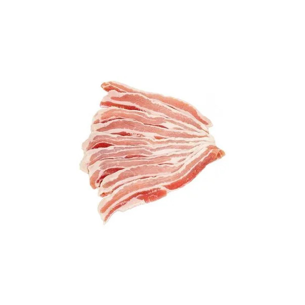 Bacon cotto affumicato e affettato