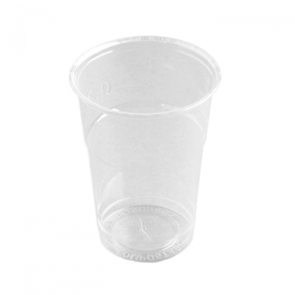 Bicchiere trasparente in pla da ml.300 tacca 0,25l