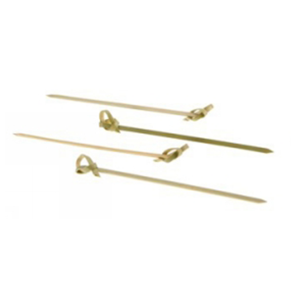 Bamboo skewers with a knot