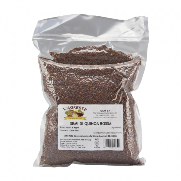 Red quinoa seeds