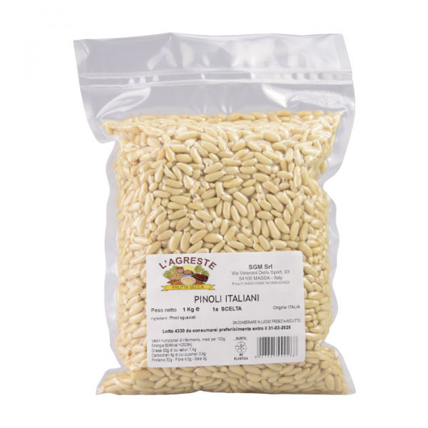 Mediterranean shelled pine nuts