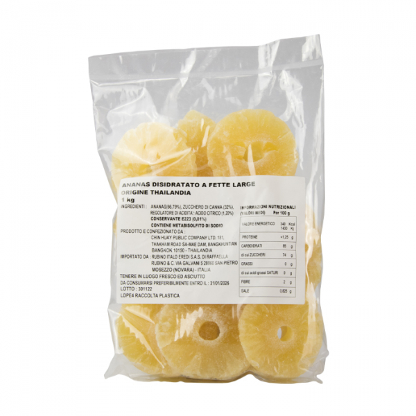 Dehydrated pineapple slices