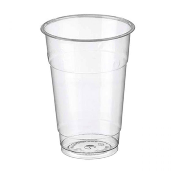 Bicchieri trasparenti per birra media 100% biodegradabili e compostabili