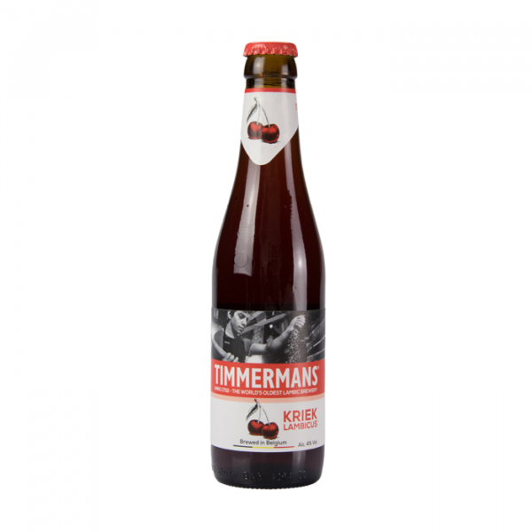 Kriek lambicus beer with cherry juice