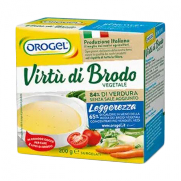 Concentrated vegetable broth drops