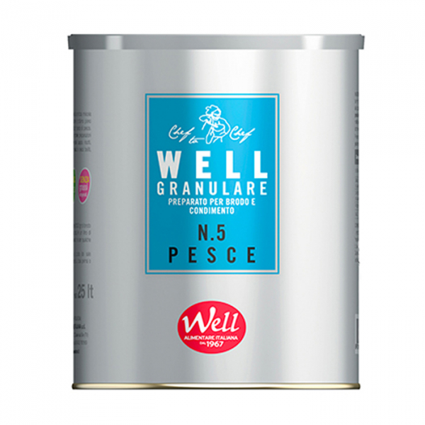 Préparer pour bouillon granulaire de poisson