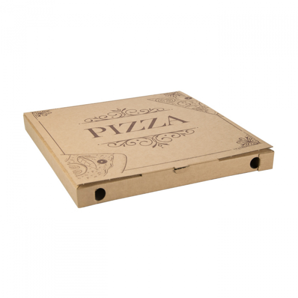 Natural pizza boxes made of 100% FSC paper cm.32,5x32,5x3