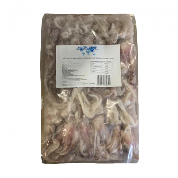 Frozen squid pieces