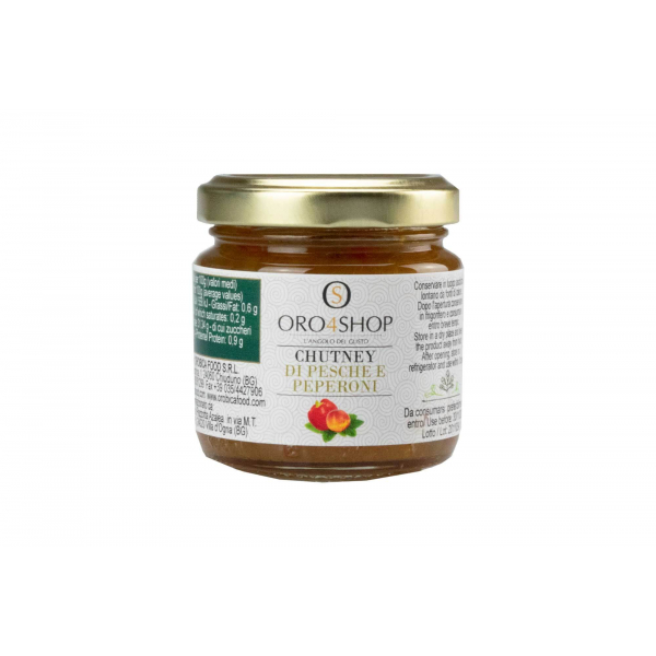 Chutney of peaches and peppers