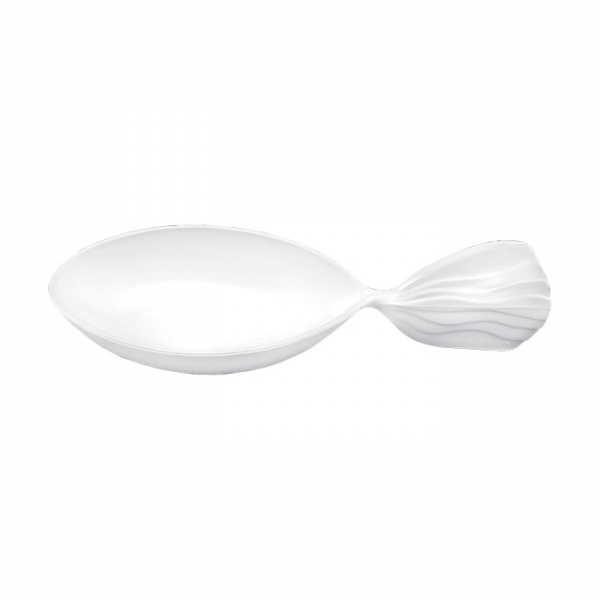White single serving spoon