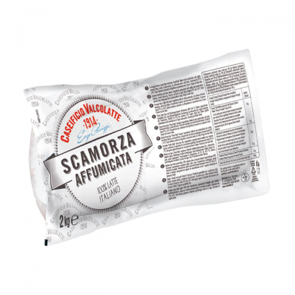 Filone di scamorza affumicata. Venduto da Orobica Food.