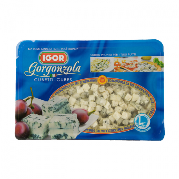 Gorgonzola cubed