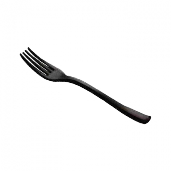 Black mini fork compostable biopolymer cm.10