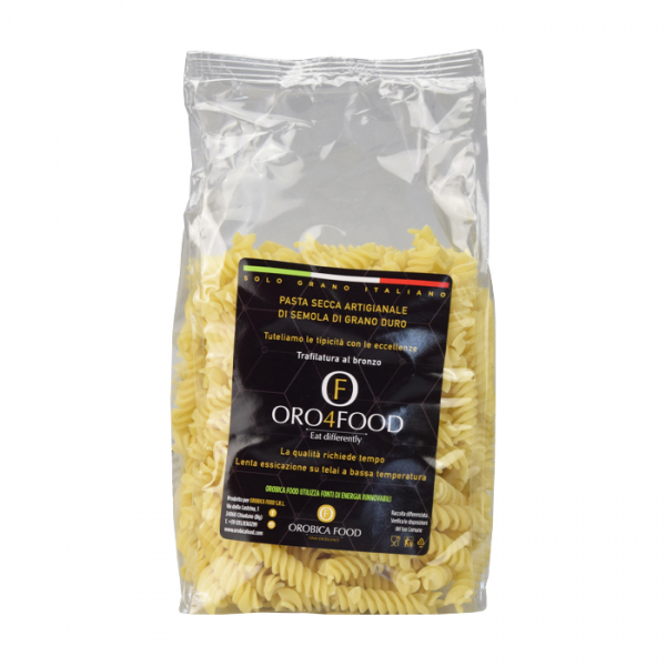Fusilli de semoule de blé dur 100% italienne