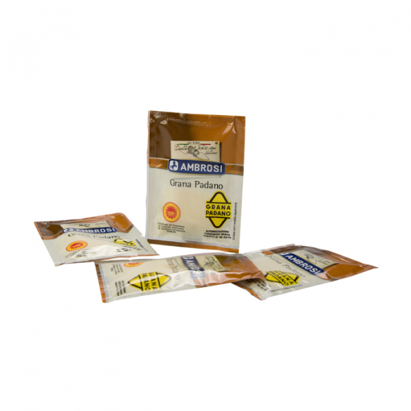 Fromage grana padano DOP 11/16 mois râpé portion individuelle lait origine Italie g.5x300