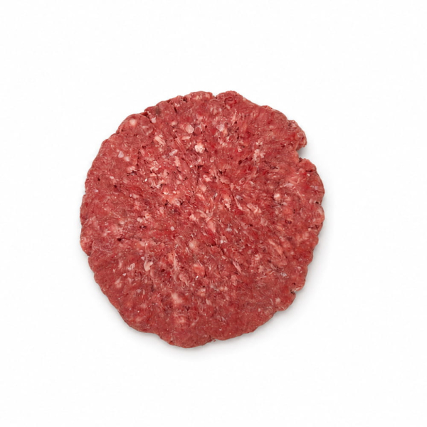 Hamburger di bovino adulto congelato da 180 gr. venduto da Orobica Food.