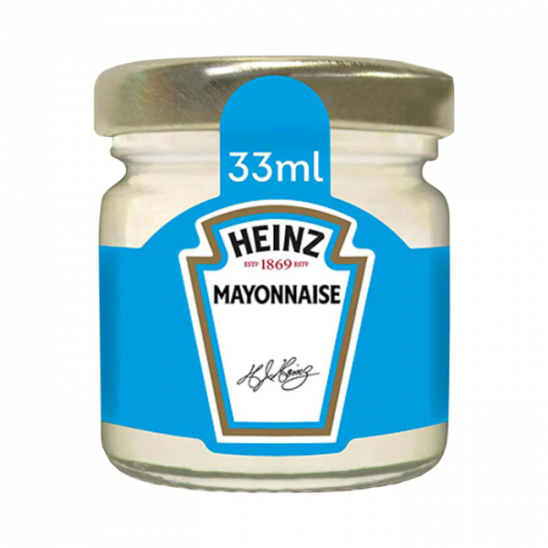 Mayonnaise mono-portion en verre