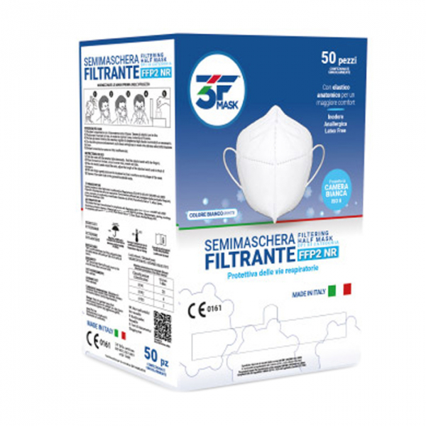 Semimaschera filtrante FFP2 bianca