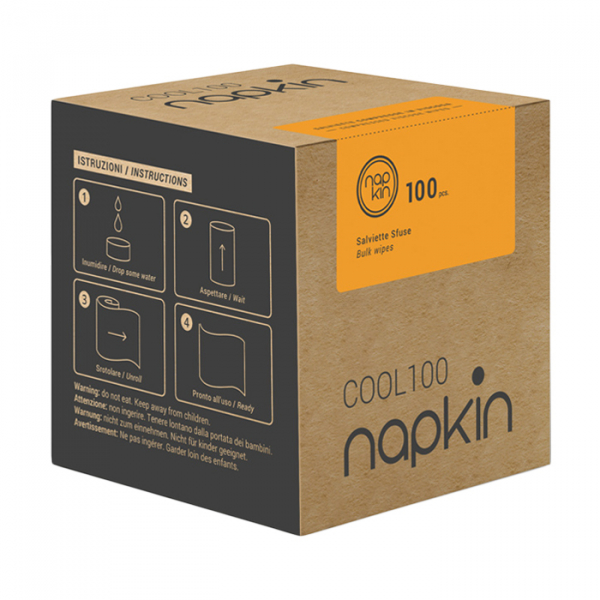 Lingettes compressées en viscose 