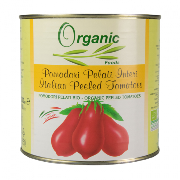 Organic peeled tomatoes