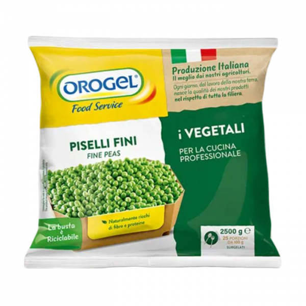 Frozen fine peas Orogel