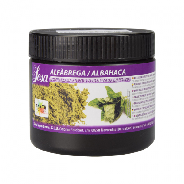 Albahaca liofilizada en polvo