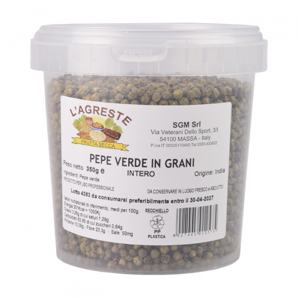 Green pepper in grains