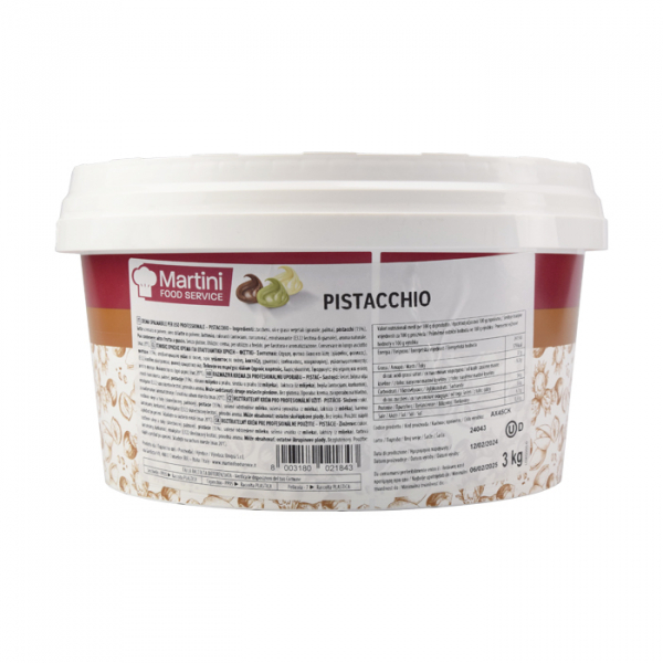 Cream spreadable with pistachio