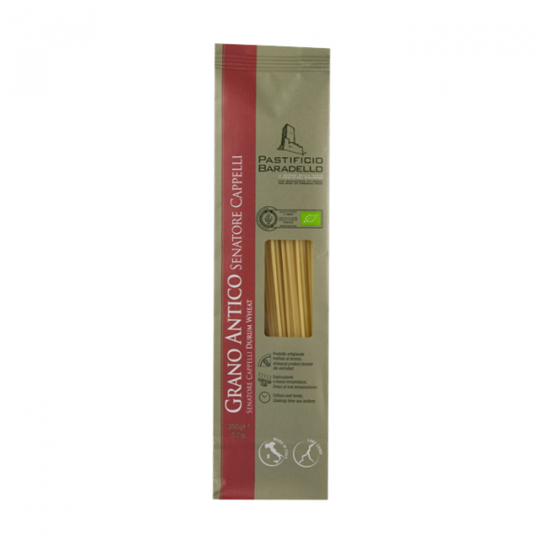 Organic durum wheat semolina spaghetti Senator Cappelli