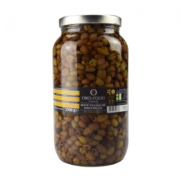 Olive taggiasche denocciolate in salamoia
