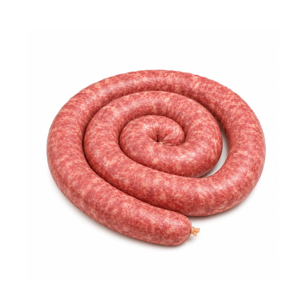 Salsiccia di tacchino surgelata, perfetta per cotture alla griglia, in padella o al forno, si presta a numerose preparazioni della cucina quotidiana. Venduto da Orobica Food.