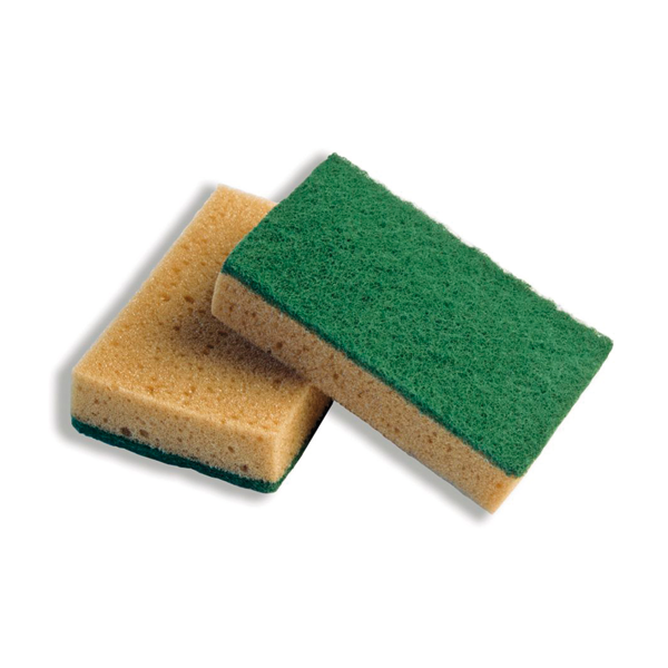 Abrasive sponge with antibacterial