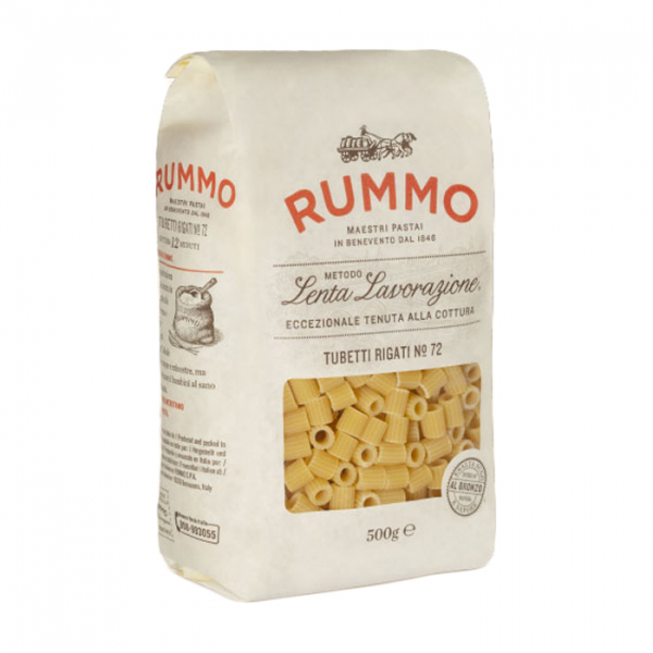 Tubetti rigati 72 di semola di grano duro g.500
