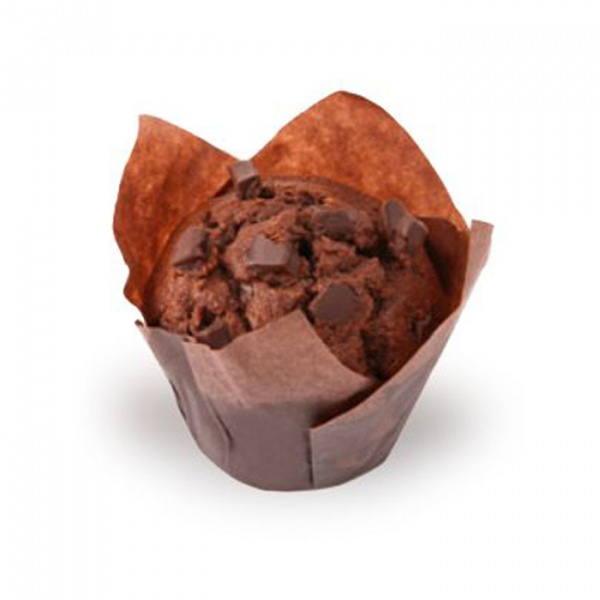Chocolate tulip muffins