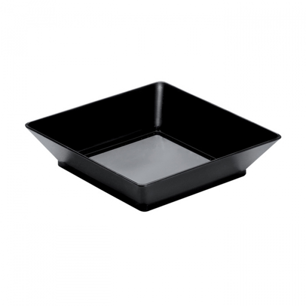Small black plastic tray