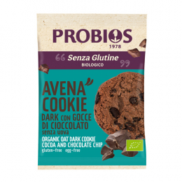 Biscotti di avena dark con gocce di cioccolato vegani senza glutine venduti da orobica food