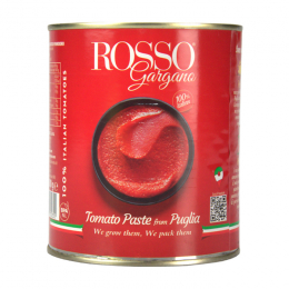Double concentrated tomato paste 100% italian g.800