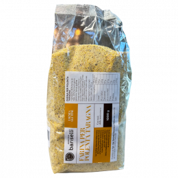 Corn and buckwheat flour for polenta taragna