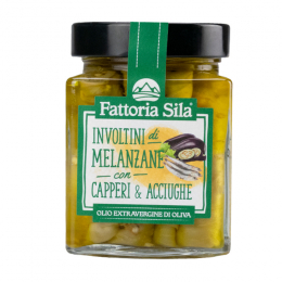 Involtini di melanzane con capperi e acciughe 