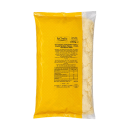 Miscela di formaggi grattugiati dalla consistenza fine e uniforme, confezionata in pratico formato richiudibile ideale per un utilizzo versatile in cucina. Venduto da Orobica Food.