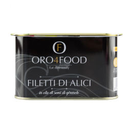 Filetti di acciughe in olio di semi di girasole g.710
