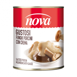 Setas porcini con nata 