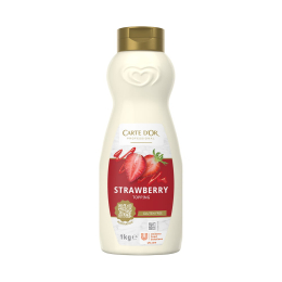 Tubo topping alla fragola Carte d'Or professional da 1kg gluten free venduto da Orobica Food